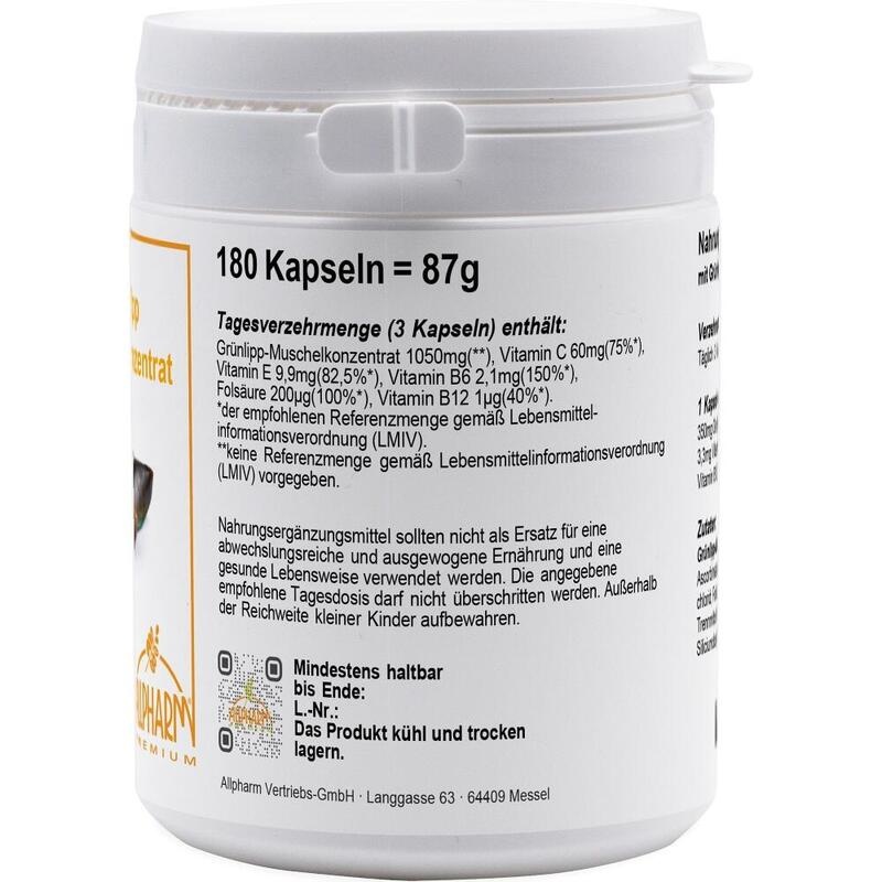 GRÜNLIPPMUSCHEL KONZENTRAT Kapseln