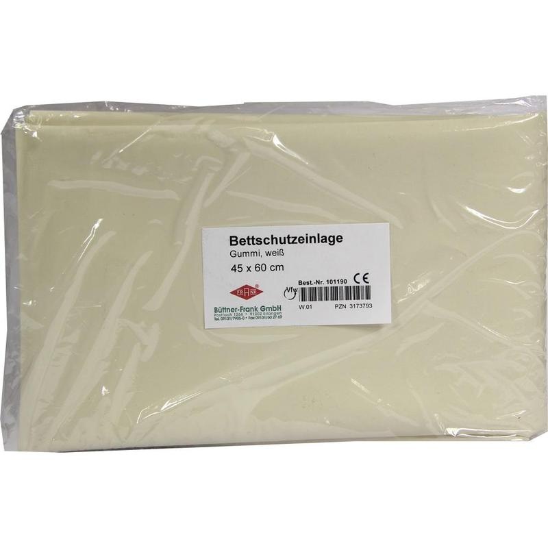 BETTEINLAGE Gummiplatte 0,3 mm 45x60 cm weiß