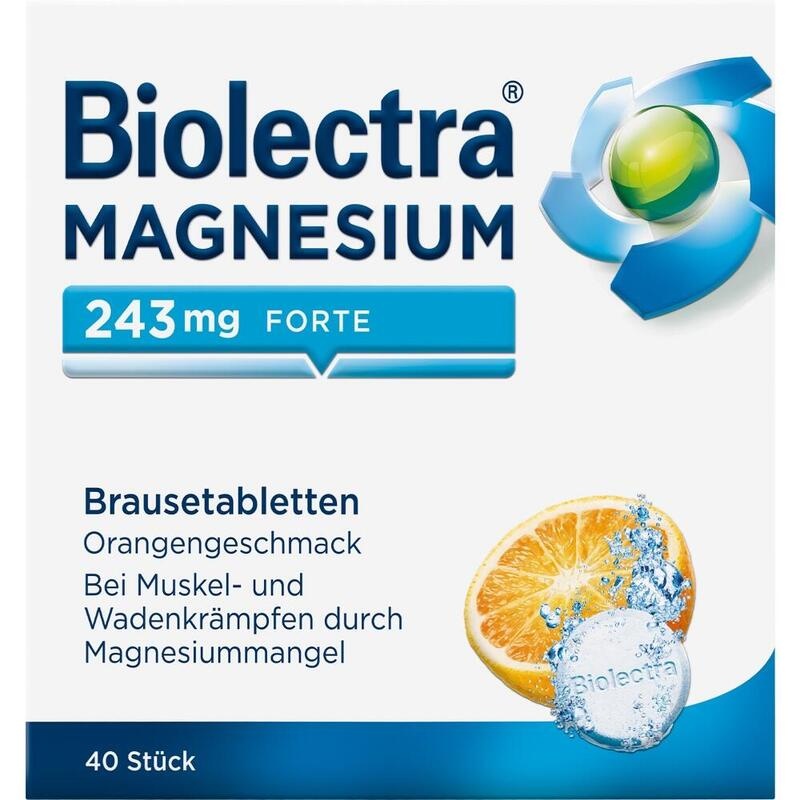 BIOLECTRA Magnesium 243 mg forte Orange Brausetab.
