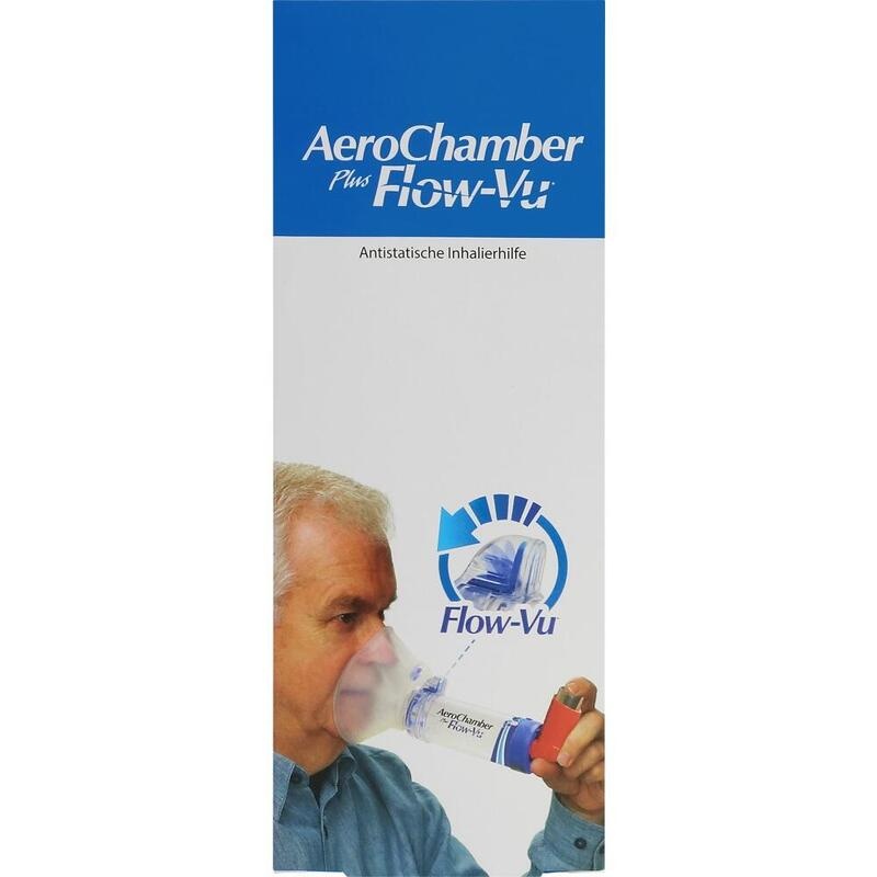 AEROCHAMBER m.Maske f.Erw.u.Kdr.ab 5 Jahre blau