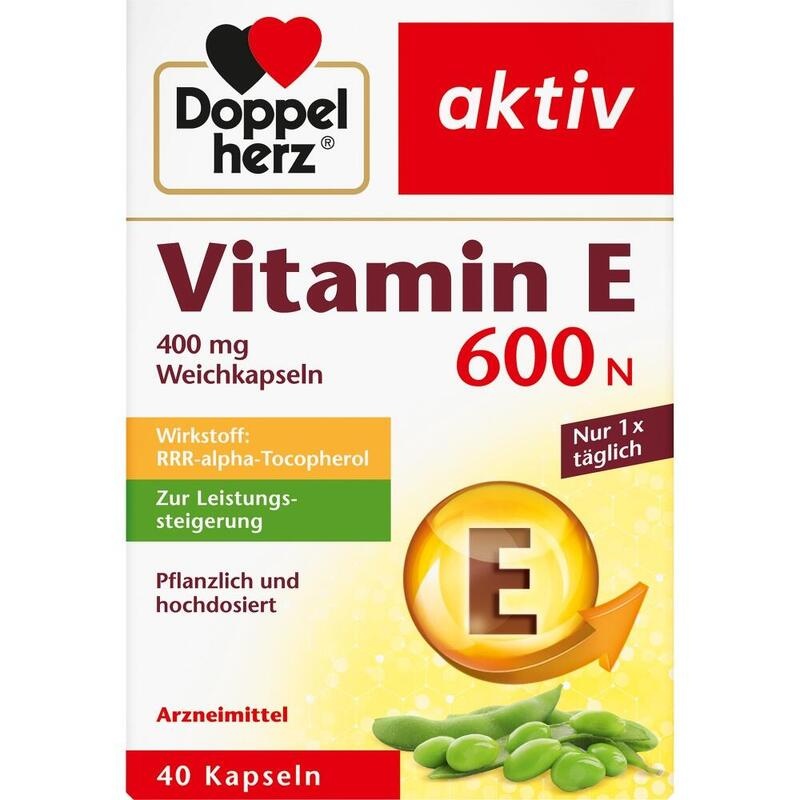 DOPPELHERZ Vitamin E 600 N Weichkapseln
