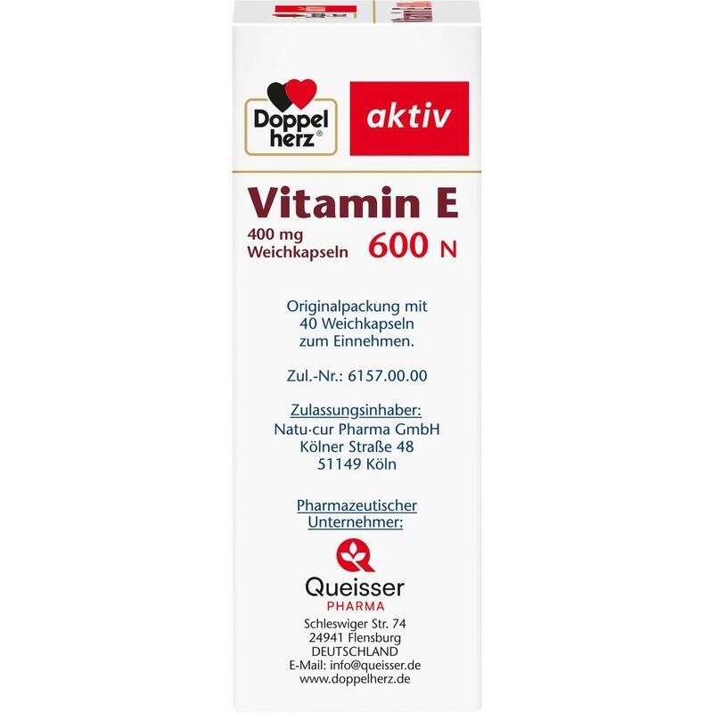DOPPELHERZ Vitamin E 600 N Weichkapseln