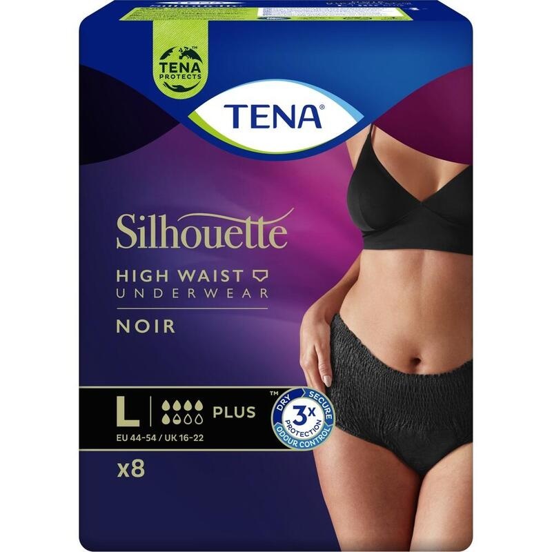 TENA SILHOUETTE plus L noir Inkontinenz Pants