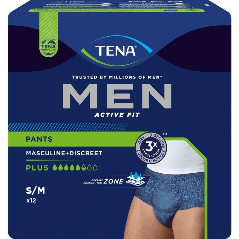 TENA MEN Act.Fit Inkontinenz Pants plus S/M blau