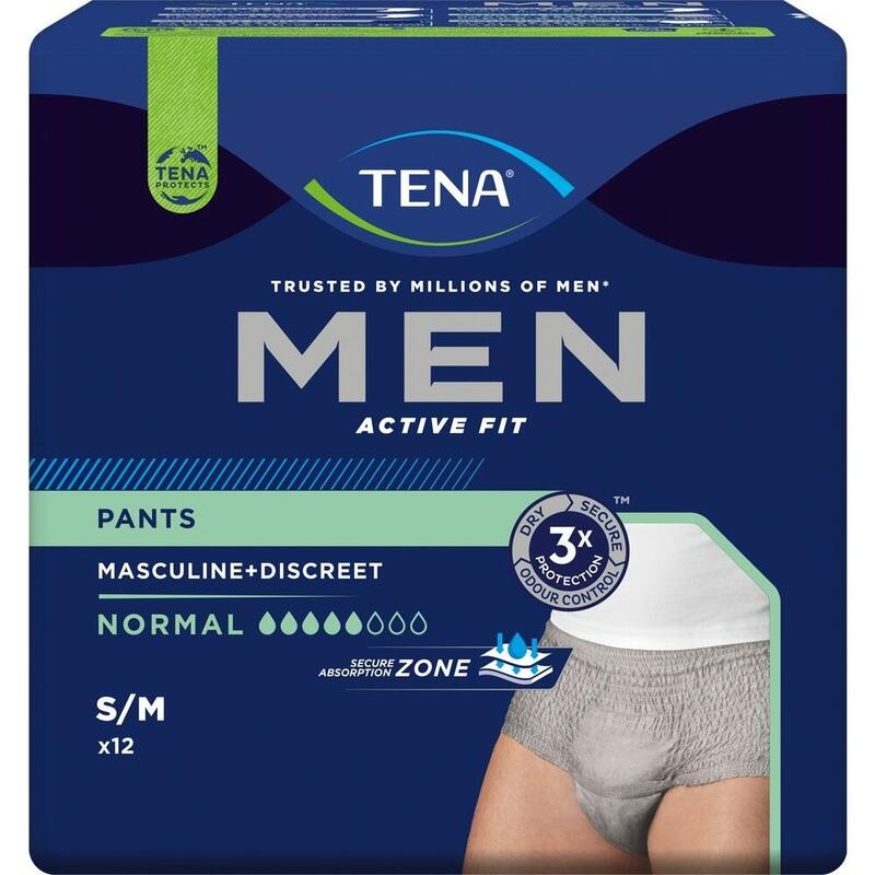 TENA MEN Act.Fit Inkontinenz Pants norm.S/M grau