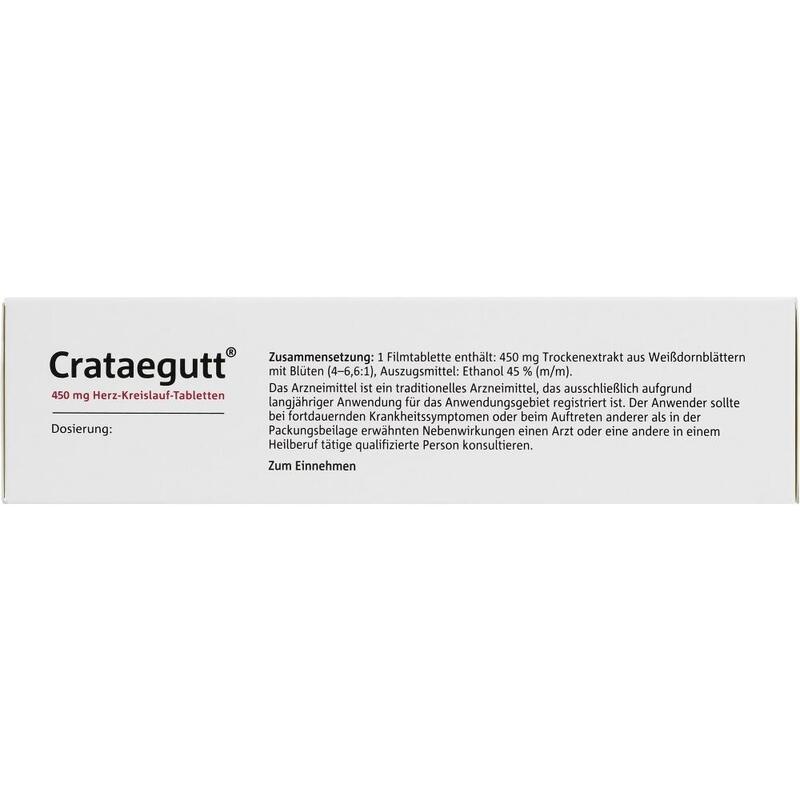 CRATAEGUTT 450 mg Herz-Kreislauf-Tabletten