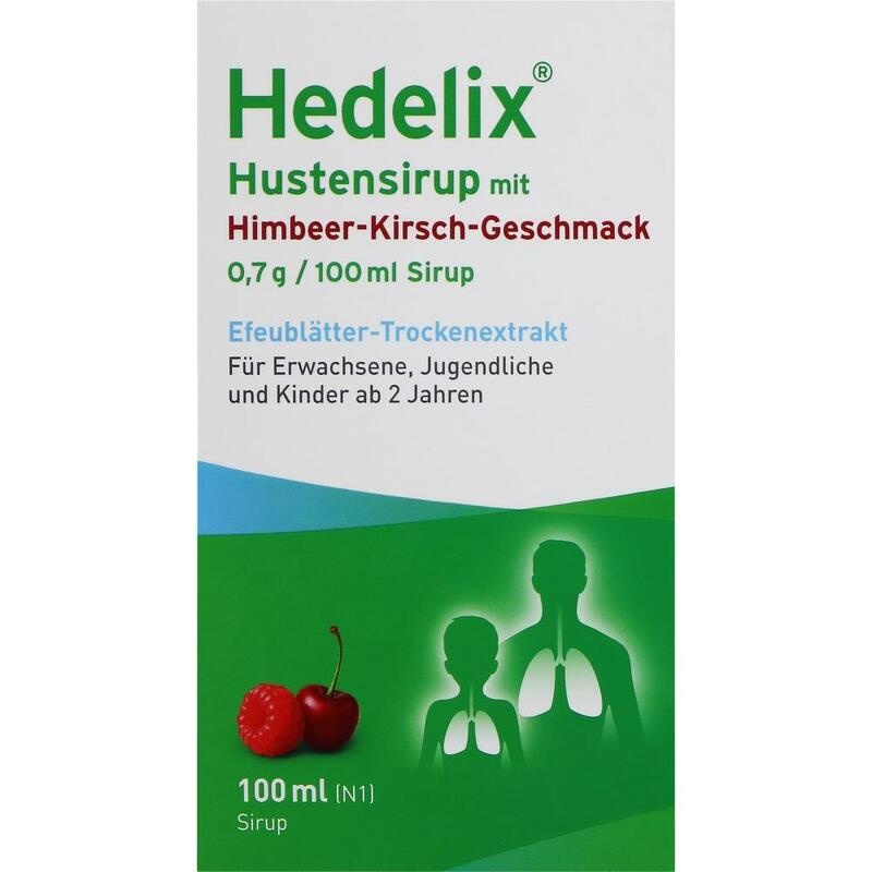 HEDELIX Hustensirup mit Himbeer-Kirsch-Geschmack
