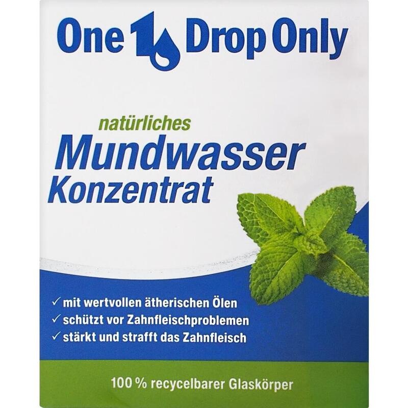 ONE DROP Only natürl.Mundwasser Konzentrat Minze